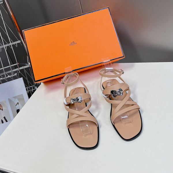 SANDALO JUNE IN PELLE DI VITELLO BEIGE