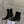 CELINE 25 Cowboy Boots Black Suede 434418