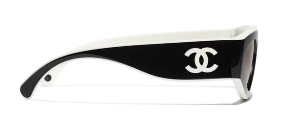 CC Sunglassses Black Mix White 6056