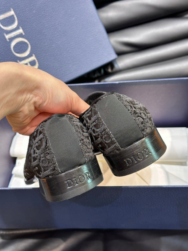 CD TIMELESS OBLIQUE LOAFER BLACK VELVET