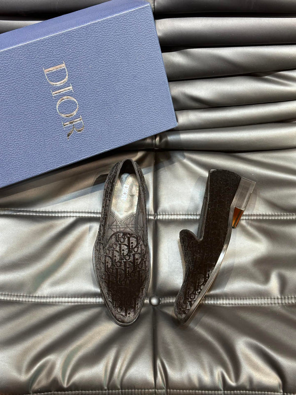 CD TIMELESS OBLIQUE LOAFER BLACK VELVET