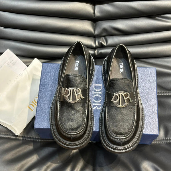 CD EXPLORER ICON LOAFER BLACK FUR