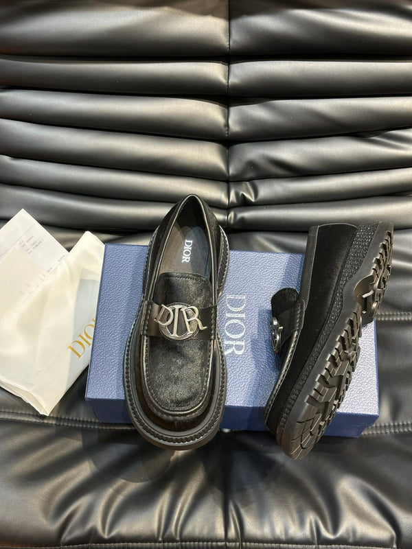 CD EXPLORER ICON LOAFER BLACK FUR