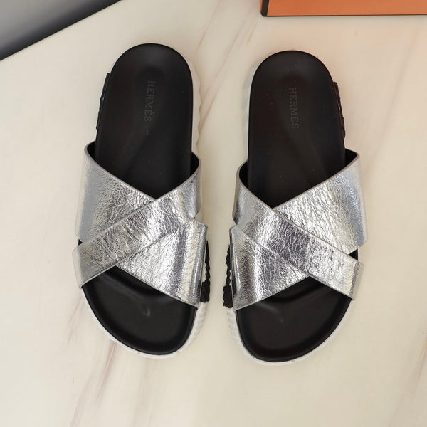 HM INFRA SANDAL SILVER LAMBSKIN