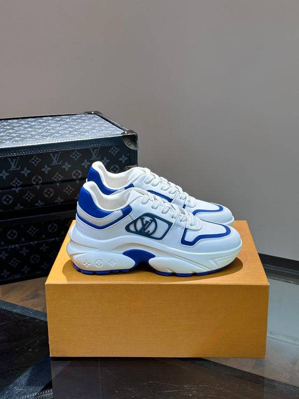 NEO RUN AWAY SNEAKER WHITE MIX BLUE CALFSKIN