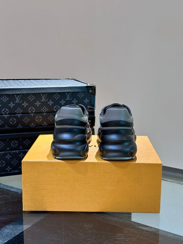 NEO RUN AWAY SNEAKER BLACK MIX GREY CALFSKIN