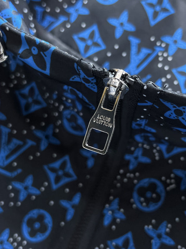 GIACCA MONOGRAMMA LV BLU COBALTO NERO MIX 239572
