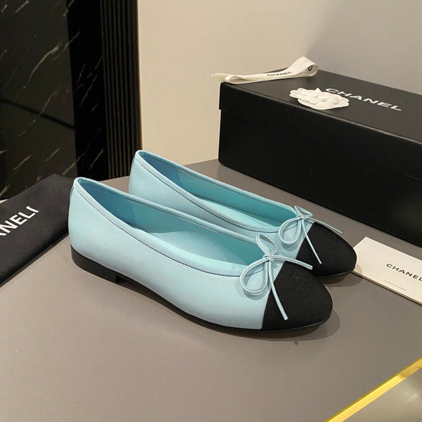 ballerina tiffany blu vitello grosgrain nero