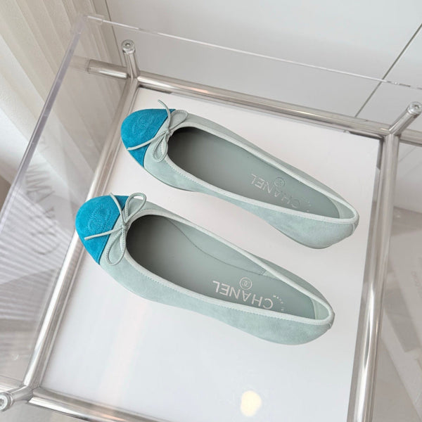 CC Ballet Flat Baby Blue Suede 238761