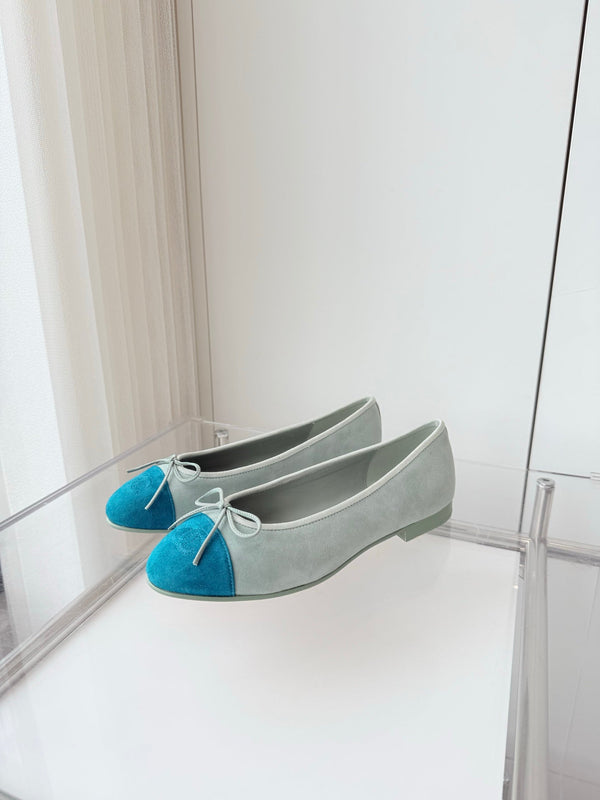 CC Ballet Flat Baby Blue Suede 238761