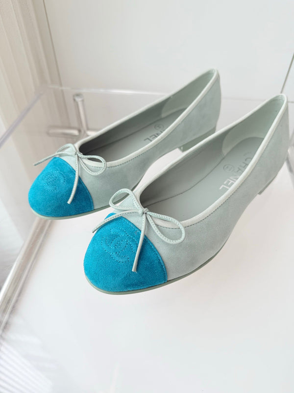 CC Ballet Flat Baby Blue Suede 238761