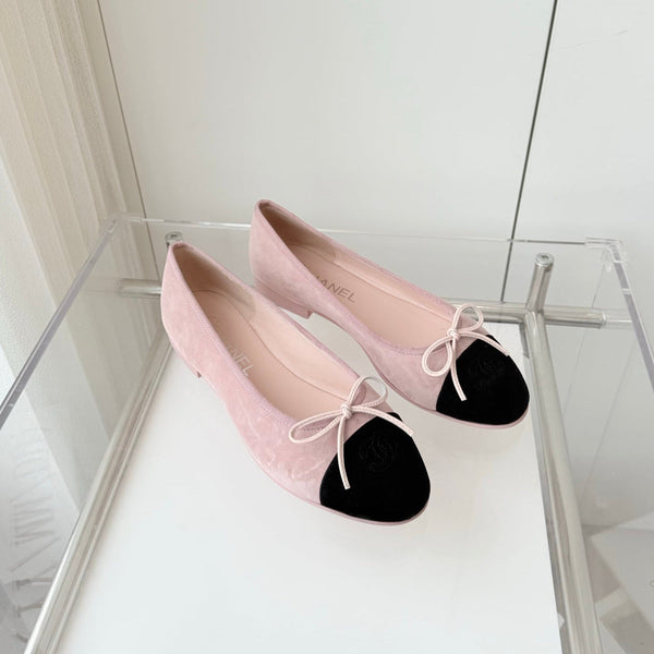 CC Ballet Flat Pink Pastel Suede 238763