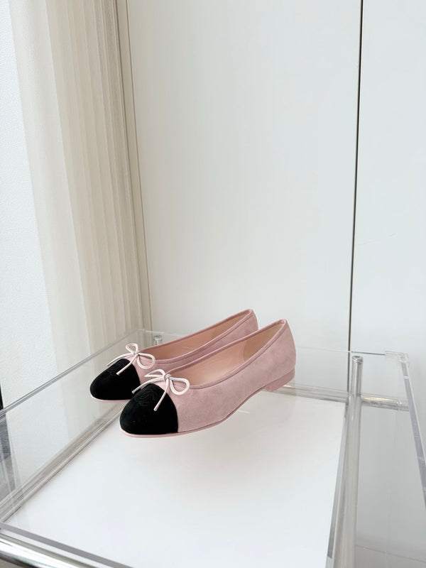 CC Ballet Flat Pink Pastel Suede 238763