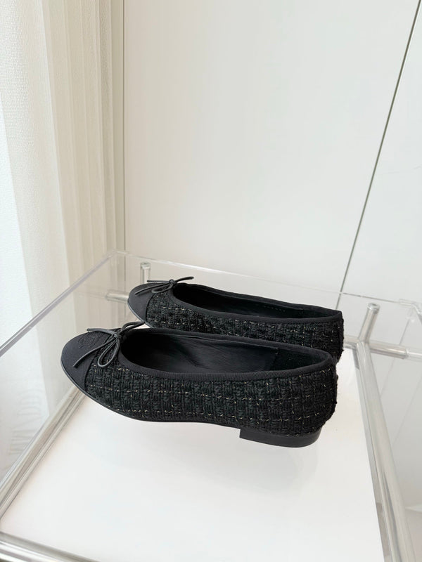 CC Ballet Flat Black Tweed 238778