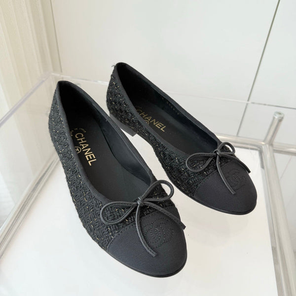 CC Ballet Flat Black Tweed 238778