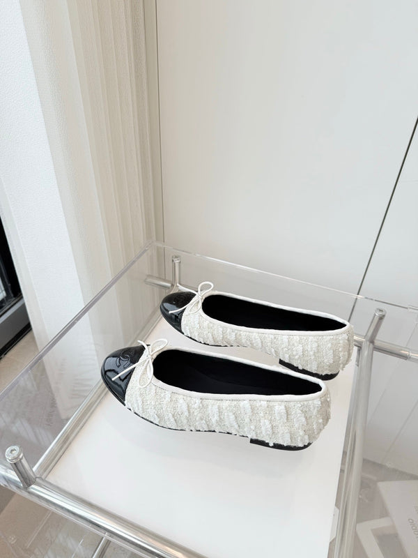 CC Ballerina in tessuto bianco 238773