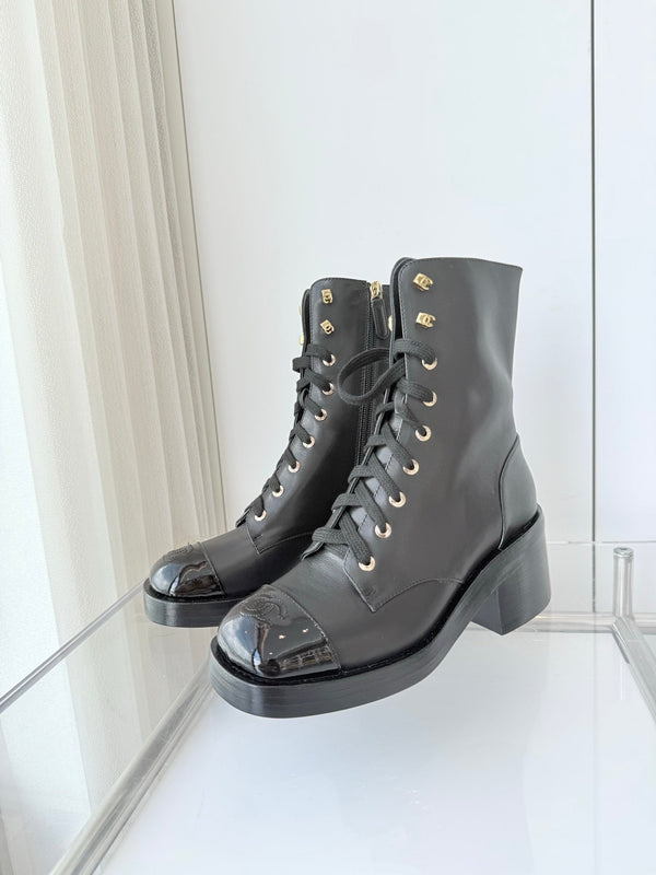 CC 25 Short Boot 60mm Black Cowhide 411471