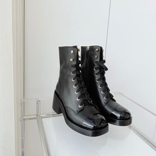 CC 25 Short Boot 60mm Black Cowhide 411471