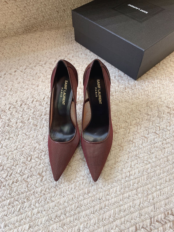 NORMA PUMPS IN CHESTNUT MESH