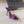 HIGH HEEL SLIDES IN PURPLE VELVET