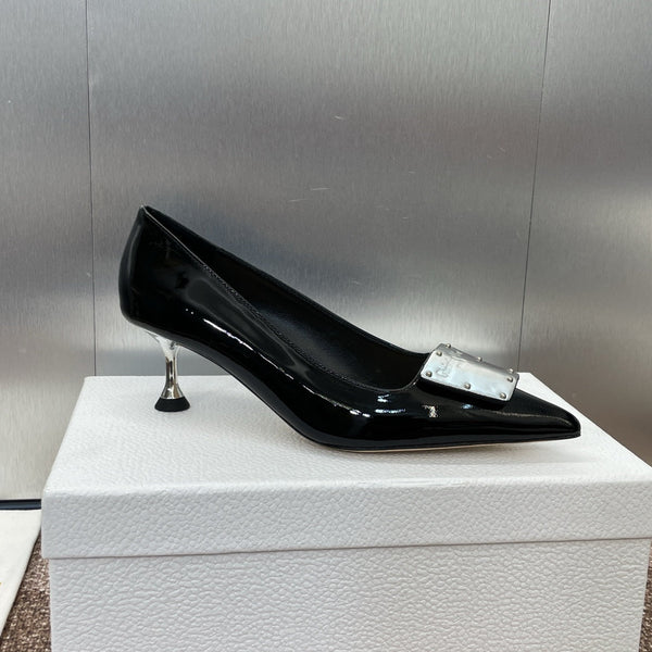 CD Pumps 65mm Glossy Black Cowhide