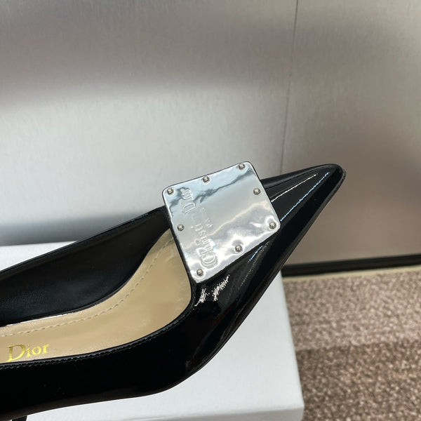 CD Pumps 65mm Glossy Black Cowhide