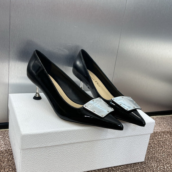 CD Pumps 65mm Glossy Black Cowhide