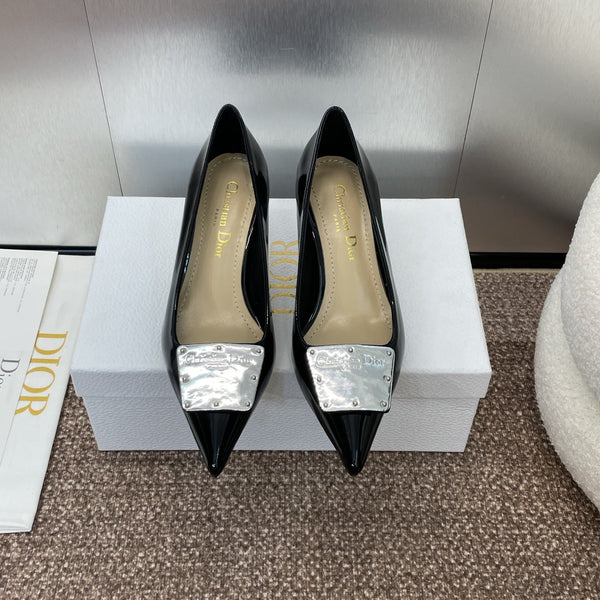 CD Pumps 65mm Glossy Black Cowhide