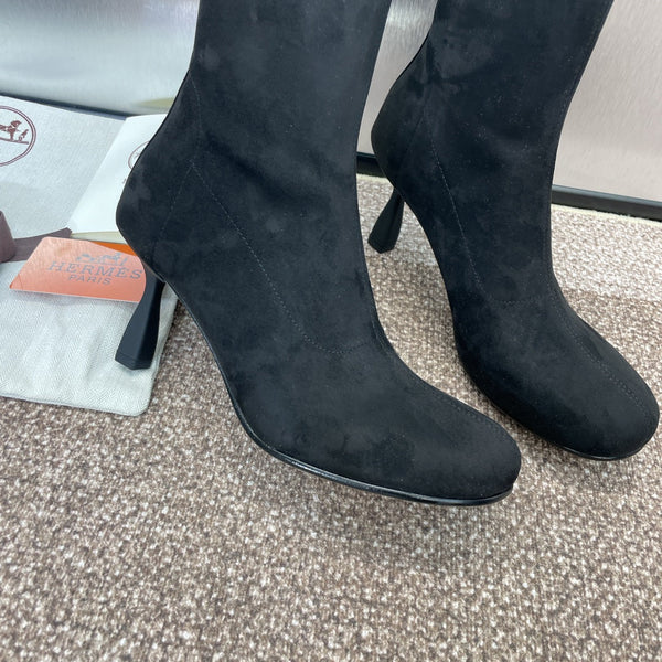 HM High Boots 75mm In Black Suede 975151