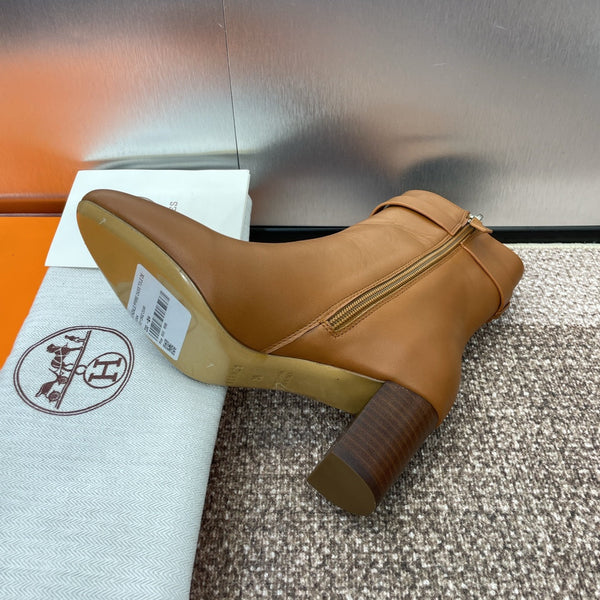 Stivaletto HM Saint Germain 65mm in pelle di vitello color pan di zenzero 975167