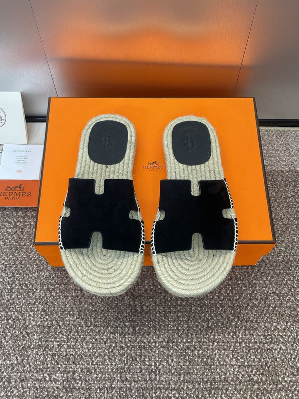 HM 25 Antigua Espadrilles Black Suede