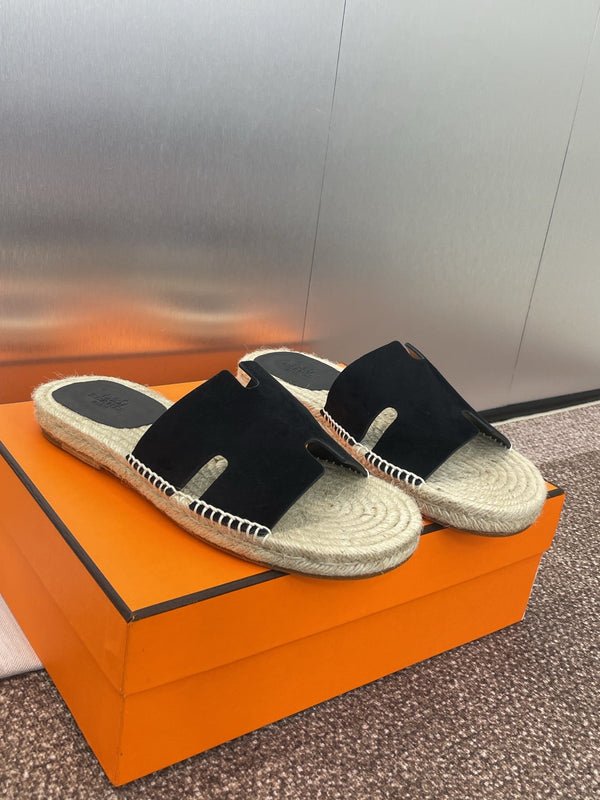 HM 25 Antigua Espadrilles Black Suede