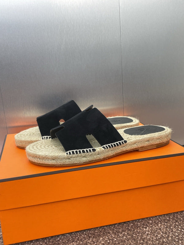 HM 25 Antigua Espadrilles Black Suede