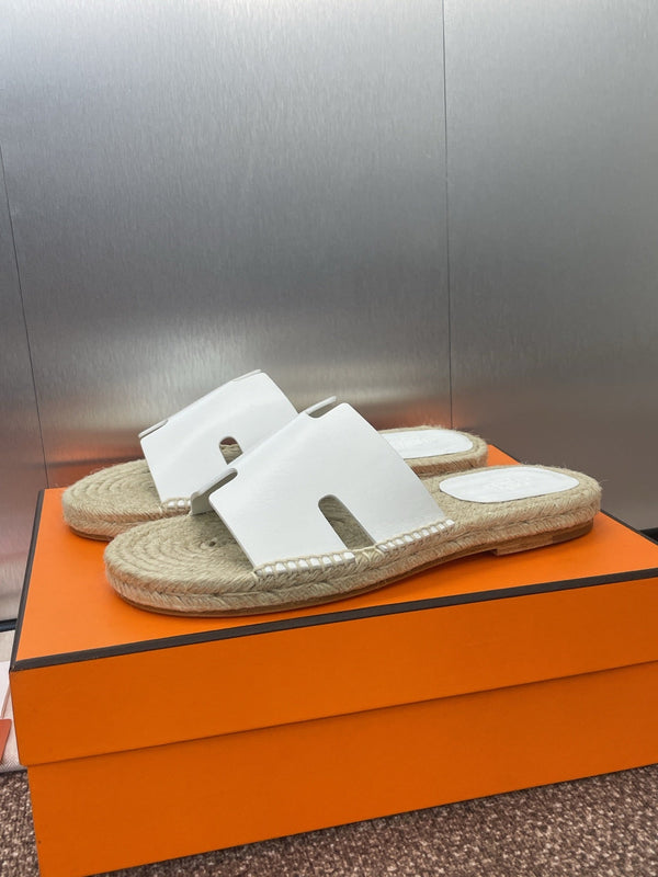 HM 25 Antigua Espadrilles White Calfskin