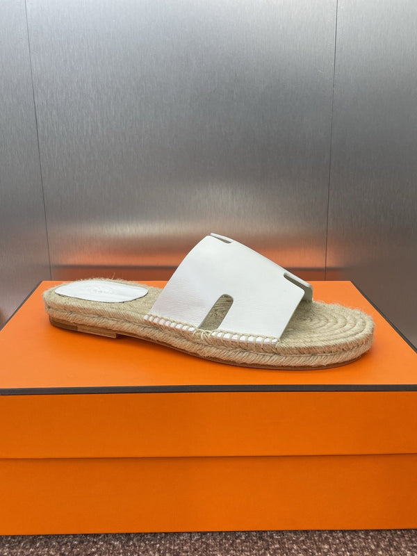 HM 25 Antigua Espadrilles White Calfskin