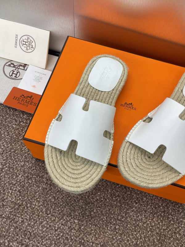 HM 25 Antigua Espadrilles White Calfskin