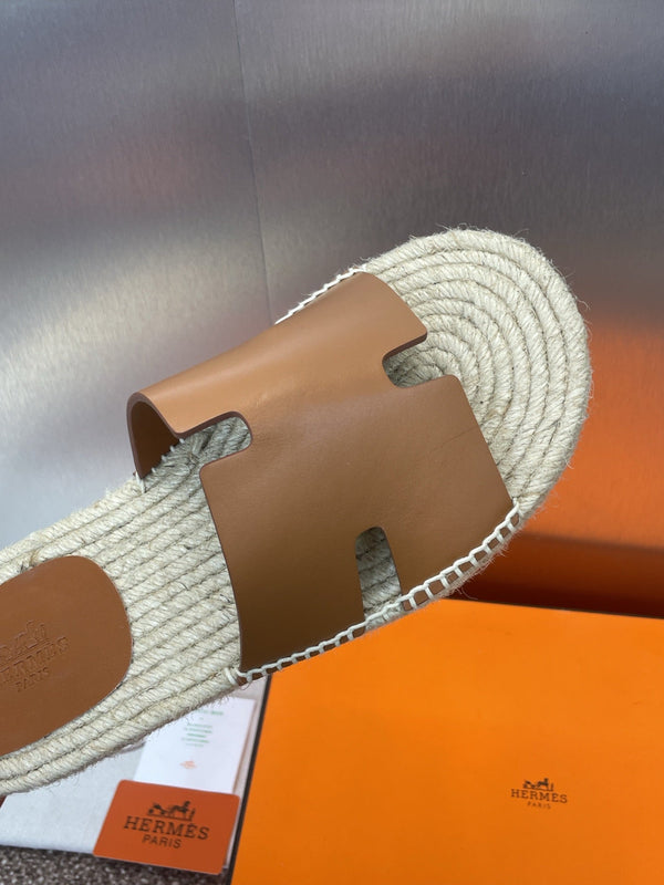 HM 25 Antigua Espadrilles Gold Calfskin