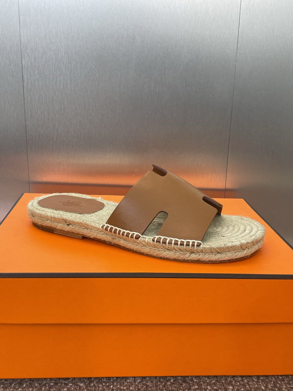 HM 25 Antigua Espadrilles Gold Calfskin