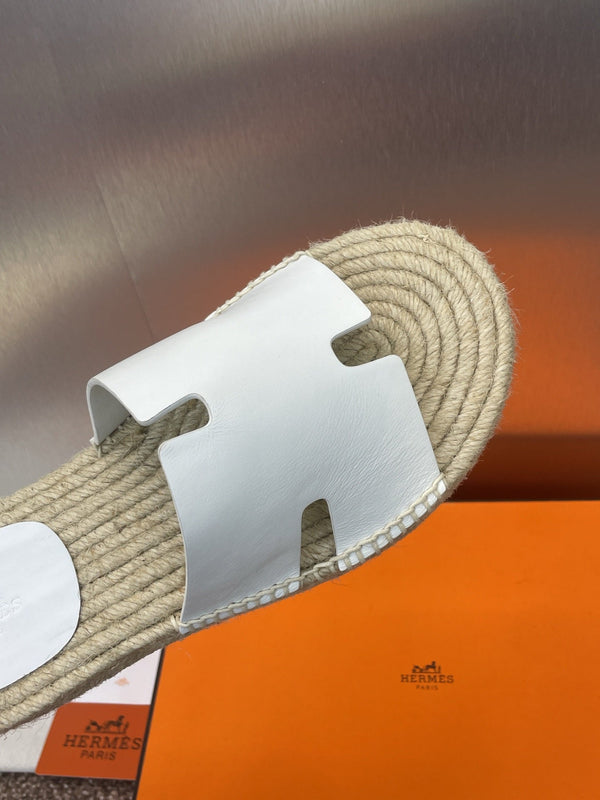 HM 25 Antigua Espadrilles White Calfskin