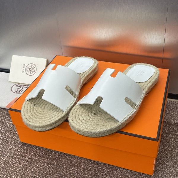 HM 25 Antigua Espadrilles White Calfskin