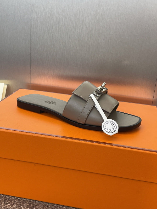 HM Giulia Slide Grigio Pelle di Pecora 320021