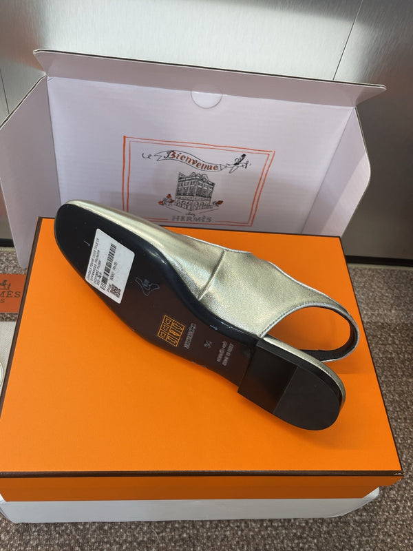 HM 25 Kleo Slingback Gold Calfskin 372948