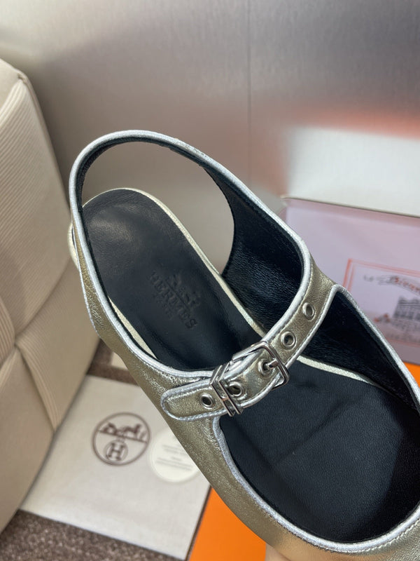 HM 25 Kleo Slingback Gold Calfskin 372948