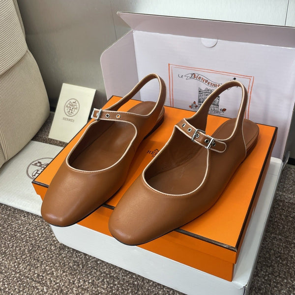 HM 25 Kleo Slingback Brown Calfskin 372950