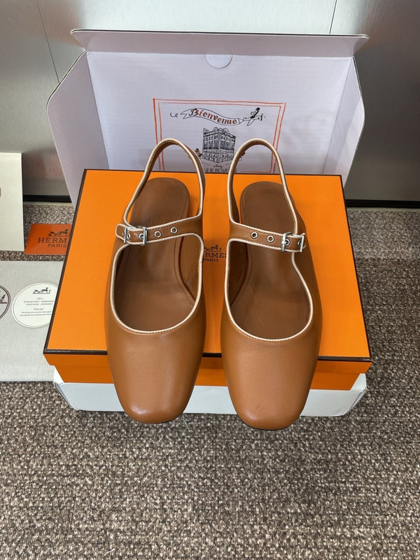 HM 25 Kleo Slingback Brown Calfskin 372950