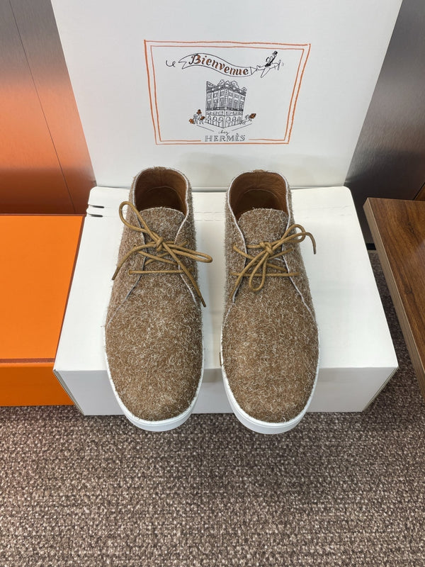 HM 25 Klicker Sneaker Brown Woolen Calfskin 373016