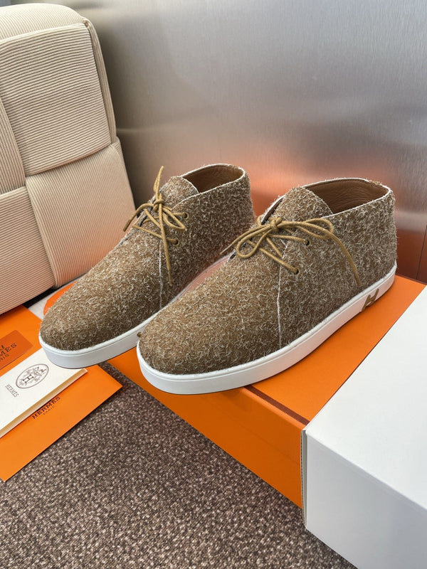 HM 25 Klicker Sneaker Brown Woolen Calfskin 373016