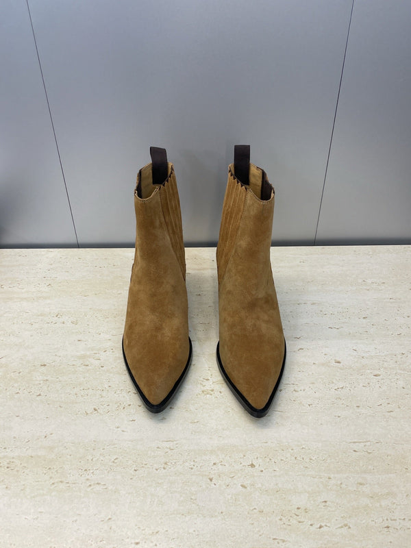 Dior 2025 D-West Chelsea Boots Brown Suede 508542