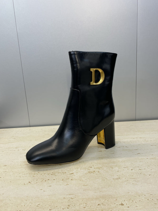 Dior 2025 Boot Black Gold Cowhide 508545
