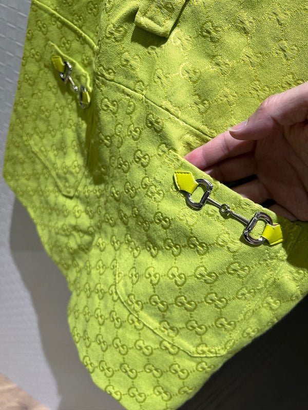 Gucci Jumpsuit Short Avocado Green Polyester Fiber